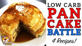 Low Carb PANCAKE BATTLE  The BEST Keto Pancake Recipe!  Coconut, Almond, Cream Cheese & Carbquick!