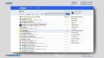 iDOC HANDLING A FOLDER (opening a folder)