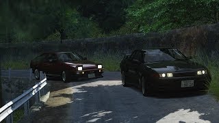 Extremely Tight Touge Battle on Shomaru! Touge Life Server Battles! - Assetto Corsa