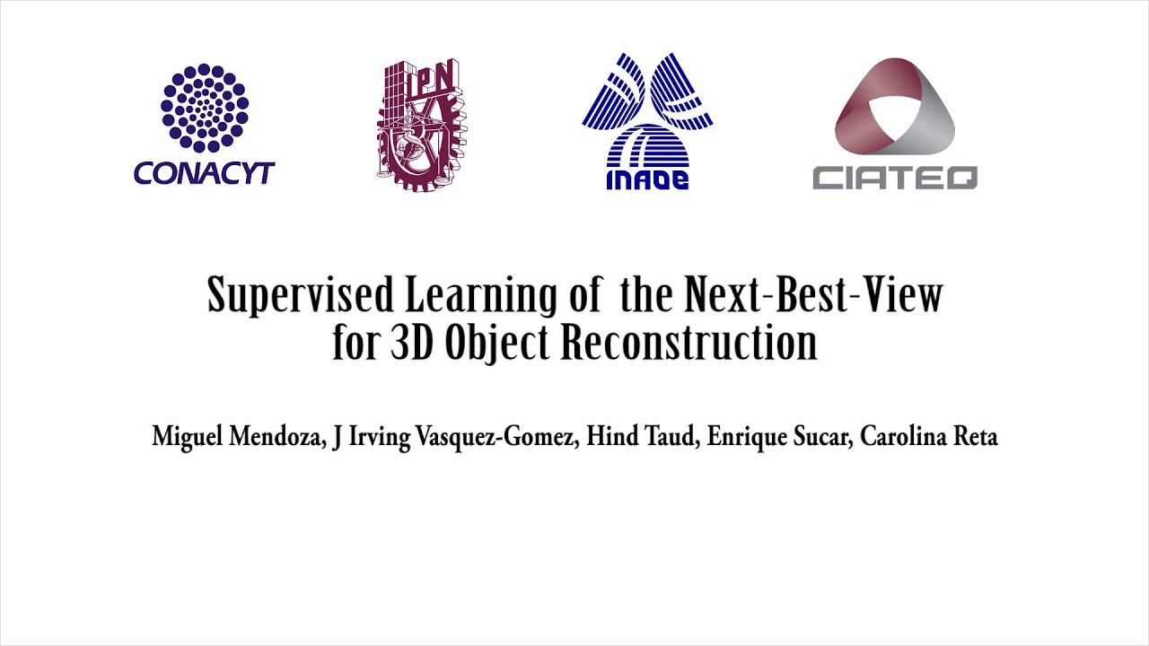 Supervised Learning of the Next-Best-View for 3D Object Reconstruction ...