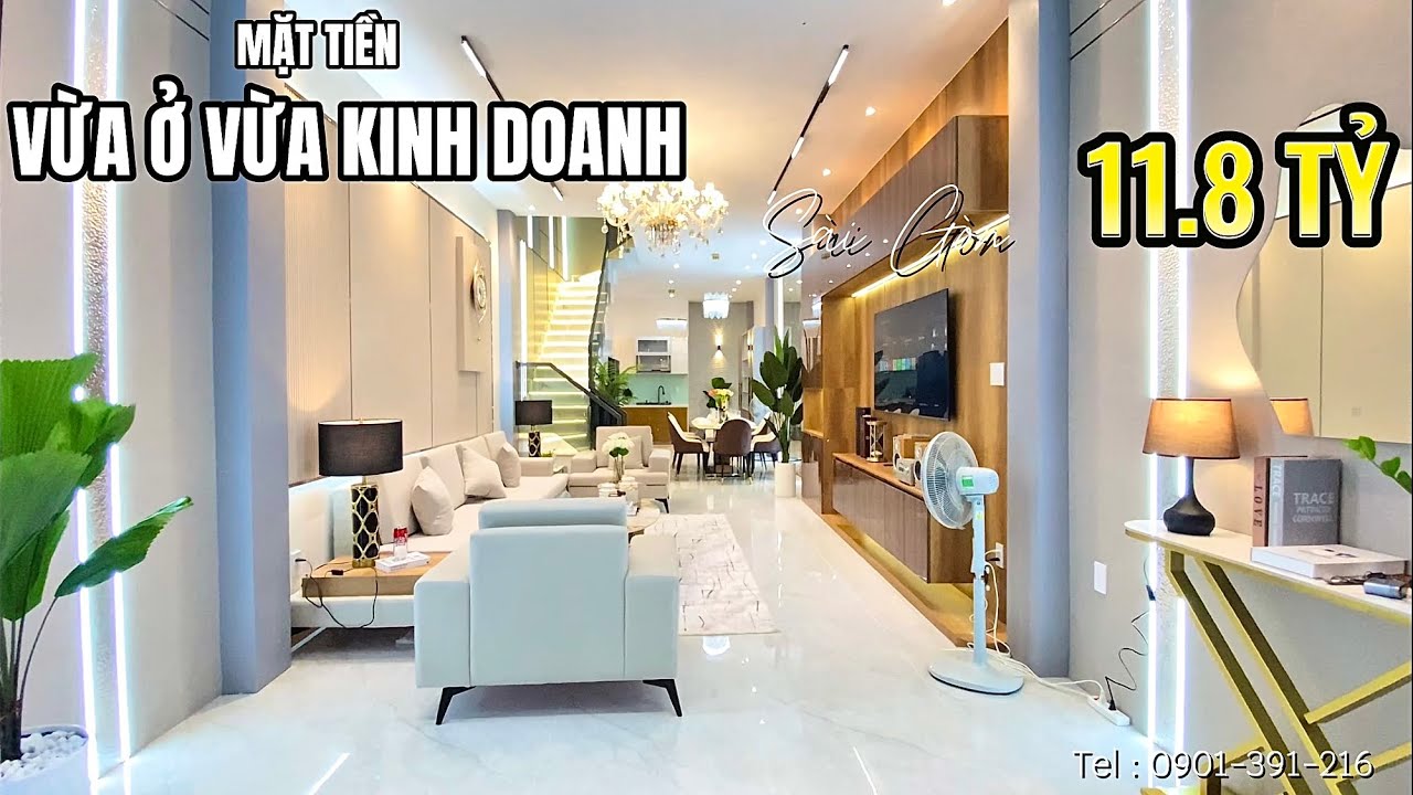 Đường Rộng Thênh Thang Vừa Ở Vừa Kinh Doanh | Thiết Kế Hiện Đại 4 Phòng Ngủ | Giá 11.8 Tỷ (TL)