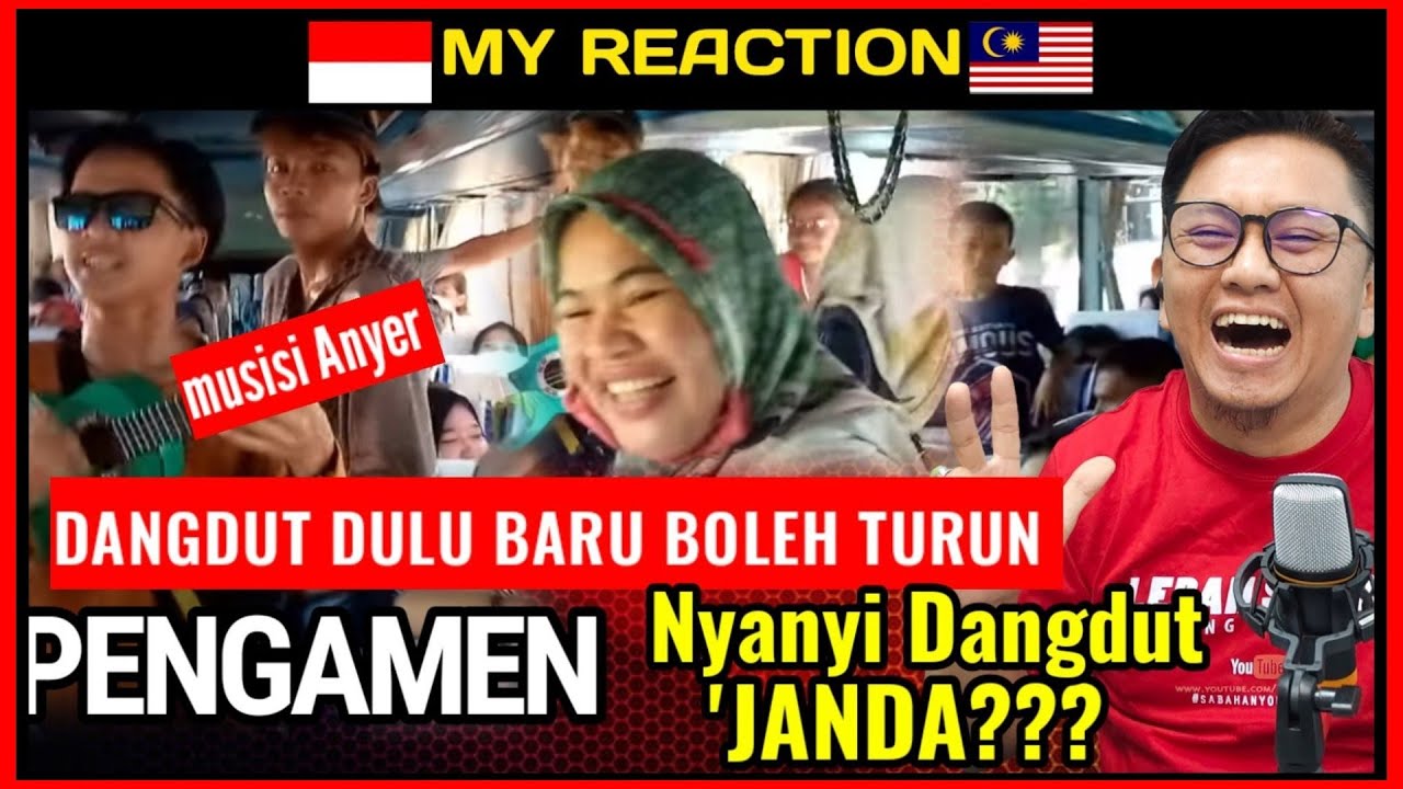 PENGAMEN ANYER | DI MINTA DANGDUTAN | NGA DIBOLEHIN TURUN| MALAYSIA REACTION