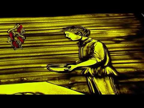 nona giunashvili (sand art) ნონა გიუნაშვილი \"ქვიშის ზღაპარი\"-მაცხოვარი სტუმრად