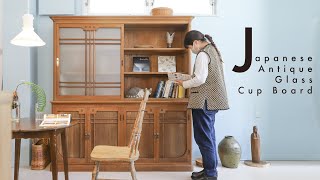 食器棚 茶道具入れ　大正レトロ ヴィンテージ アンティーク 家具 インテリア 食器棚 膳棚 水屋 収納棚 アンティーク家具 和家具 骨董