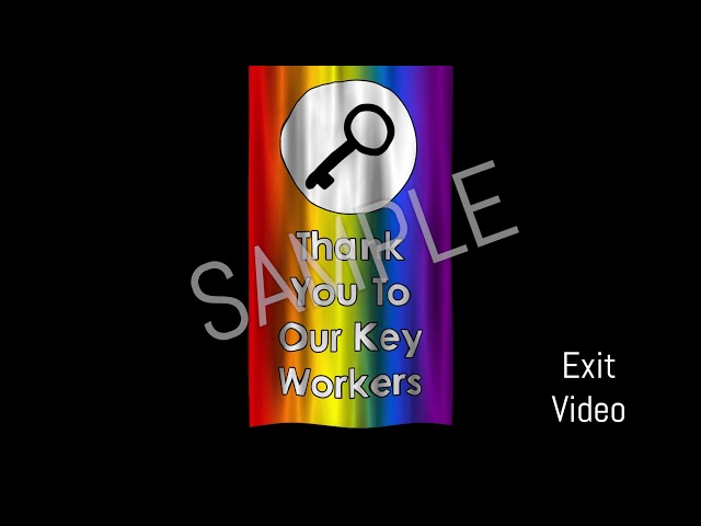 Key Workers Vertical Banner Flag 3D Animation - Kent Media Group class=