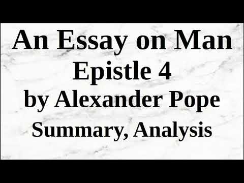 essay on man epistle 4 summary