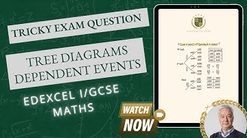 Tricky I/GCSE Maths Probability Tree Diagram Question for Dependent Events