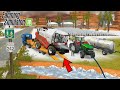 🌾❄️ Farming Simulator 18 | Winter Mod Gameplay 🌨️ | Ploughing Fields 🚜 &amp; Cutting Grass 🌿🔥
