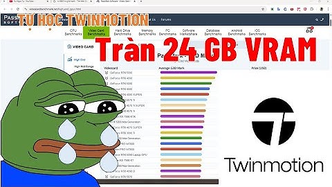 Test Twinmotion 2025.1 khi Card bị tràn Vram và cái kết...