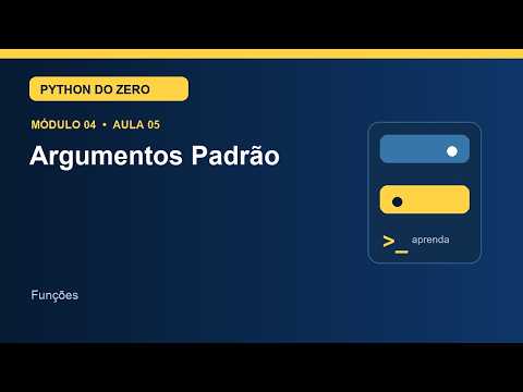 Capa de Aula 4 5 Argumentos Padrao Curso de Python
