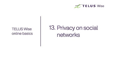 TELUS | Privacy on social networks