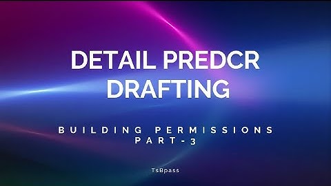 Detail drafting in PreDCR of Building Permission Drawings part-3 | TS-bPASS | Telangana | Hyderabad