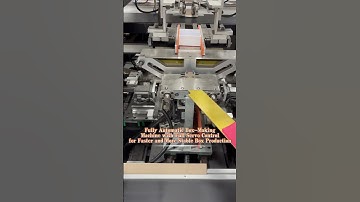 Fully Automatic Box-Making Machine with Full Servo Control for Faster and More Stable Box Production
