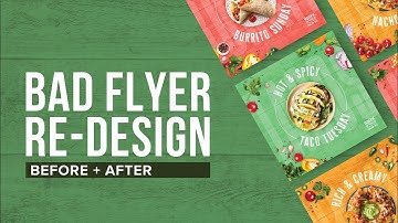 New Flyer Re-Design I Graphic Design Tutorial