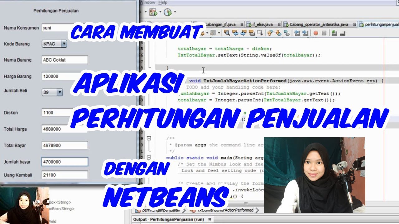  Cara  Membuat  Aplikasi  Perhitungan Penjualan Menggunakan 