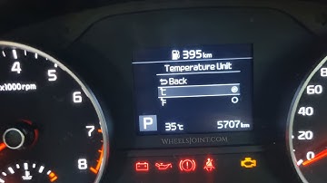 How to change outside temperature unit in Kia Sportage (Celsius/Fahrenheit)