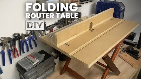 Folding Router Table - DIY Router Table to go (Makita, DeWalt, Bosch,…)