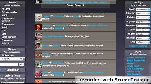 Airplane Crash Amsterdam Schiphol on Twitterfall