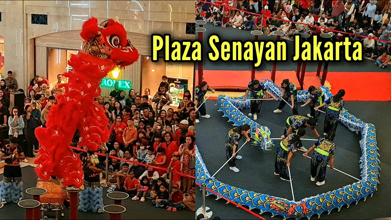 Wow Keren! Atraksi Barongsai dan Tarian Naga Imlek 2026 di Plaza Senayan Jakarta