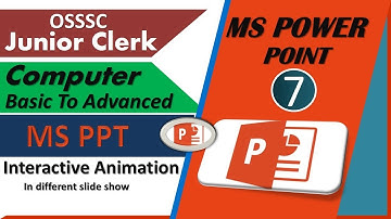 Interactive Animation In Power Point ||  Hyperlink in ppt for OSSSC JC and JA 2020