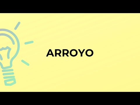 What is the meaning of the word ARROYO?
