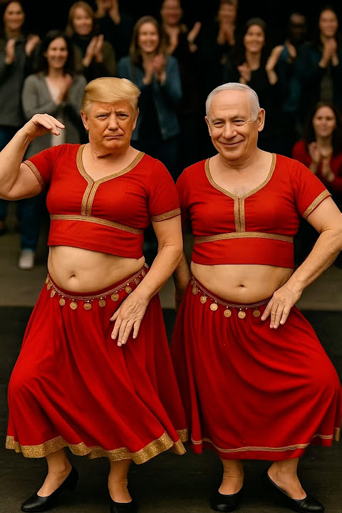 If Trump & Netanyahu Were Belly Dancers 💃🇺🇸🇮🇱🔥😂 You won’t believe who’s watching… 👀