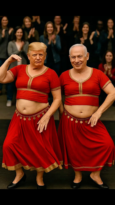If Trump & Netanyahu Were Belly Dancers 💃🇺🇸🇮🇱🔥😂 You won’t believe who’s watching… 👀