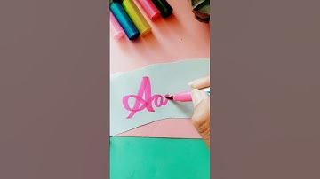 Aarav-name in cursive writing |comment ur cute name#shorts   @styloheaven3845