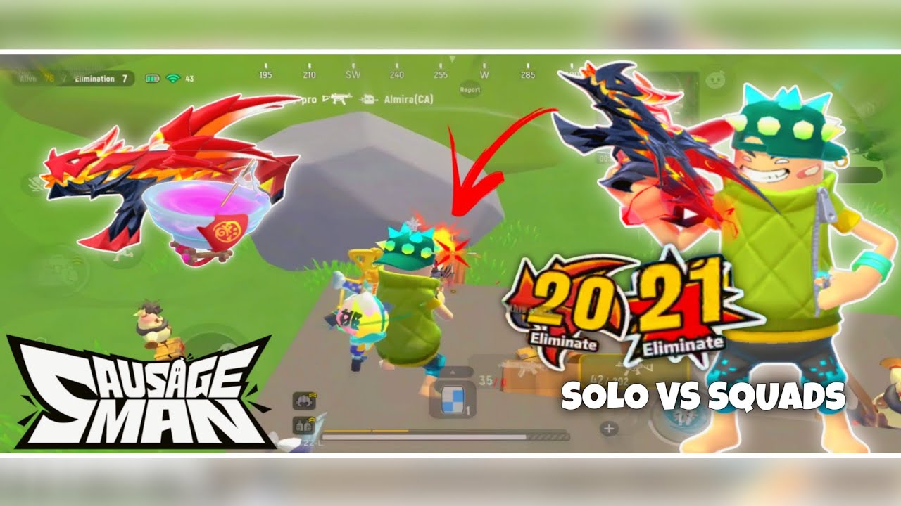 41 OVERALL KILLS !! 🤯 SOLO VS SQUAD GAMEPLAY 🔥 SAUSAGE MAN