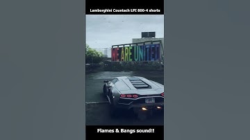 Lamborghini Countach LPI 800-4 | Flames & Bangs sound!! | NFS Unbound | #Shorts