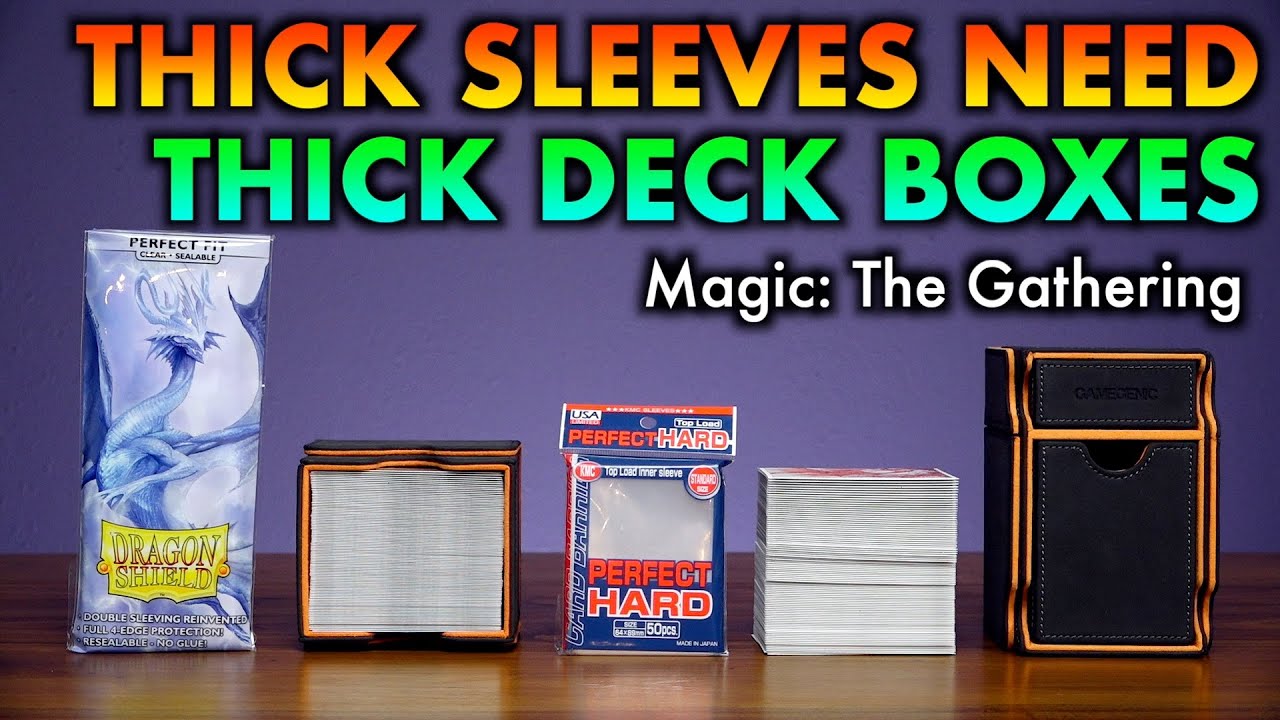 Thick Inner Sleeves Need THICKEST Deck Boxes  Double-Sleeved Magic The  Gathering, Pokemon Cards 