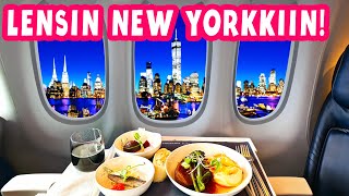 LENSIN NEW YORKKIIN JA MAISTELIN FINNAIR BUSINESS CLASS MENUN! 🇫🇮 ✈️ 🇺🇸