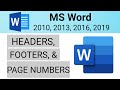 MS Word - How to insert header and footer in word | header and footer kaise use kare