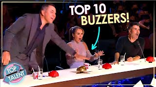 Top 10 BEST GOLDEN BUZZERS On Britain