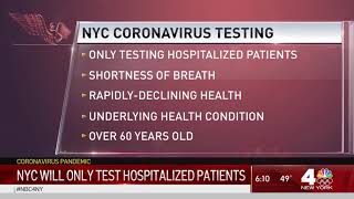 New York City Will Only Test Hospitalized Patients for Coronavirus | NBC New York