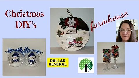 Dollar Tree & Dollar Gen. Christmas~ High End Christmas DIYs~ Farmhouse Christmas DIY~ Friend Friday
