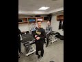 Charlie McAvoy Road Locker Room Tour