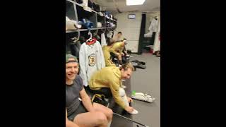 Charlie McAvoy Road Locker Room Tour