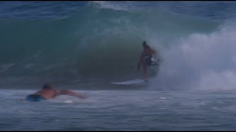Mikey Wright Nails One Crazy Long Superbank Barrel