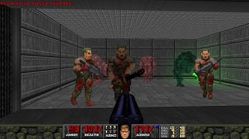 Doom 2 - Threshold of Pain (Map 2: Loading Bay): UV-Max (WAD Author: scalliano)