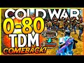 COLD WAR - &quot;0-80 TEAM DEATHMATCH COMEBACK WIN!&quot; - Team Challenge #6 (COLD WAR CLUTCH TDM COMEBACK)