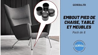 Embout Pied de Chaise - Pack de 8