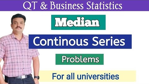 Median/Continuous series/Problems