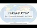 Cgov 17  politics as power