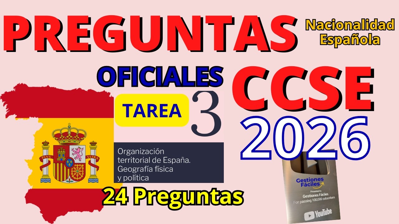 ⏩𝘾𝘾𝙎𝙀 𝙏𝙚𝙨𝙩 𝙀𝙭𝙖𝙢𝙚𝙣 𝙏𝙖𝙧𝙚𝙖 3💥𝐂𝐨𝐧𝐬𝐞𝐠𝐮𝐢𝐫 𝐥𝐚 𝐍𝐚𝐜𝐢𝐨𝐧𝐚𝐥𝐢𝐝𝐚𝐝 𝐄𝐬𝐩𝐚𝐧̃𝐨𝐥𝐚 Preguntas 2026😜#gestionesfaciles #CCSE