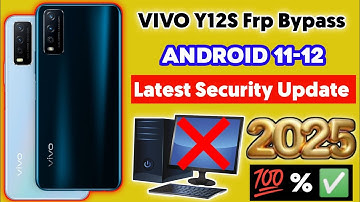 VIVO Y12S Frp Bypass Android 11/12 Without Pc | VIVO Y12S (V2026) Remove Frp Lock 2025 New Method 