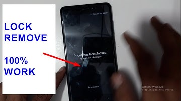 Redmi Note 4 2016100 Hard Reset And Phone has been locked  Reset Eazy