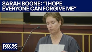 Sarah Boone confronts court case, issues apology during 20-minute rant at sentencing