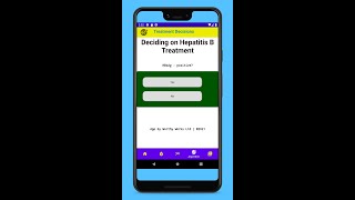 Demo of Simplified Hepatitis B app #hepatitisb #demo #learningmodules screenshot 1