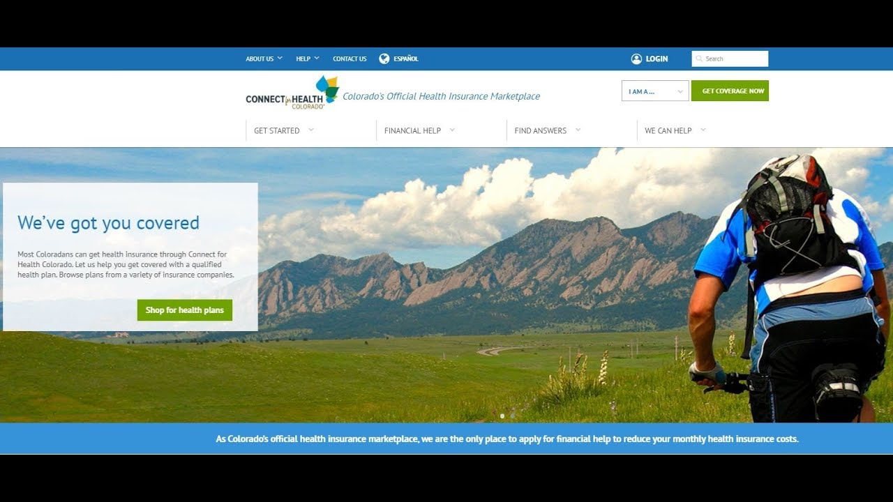 Connect For Health Colorado S New Website Open Enrollment 7 Youtube